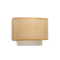 Order Rattan and Poplin Fabric Wall Mounted Lamps Online